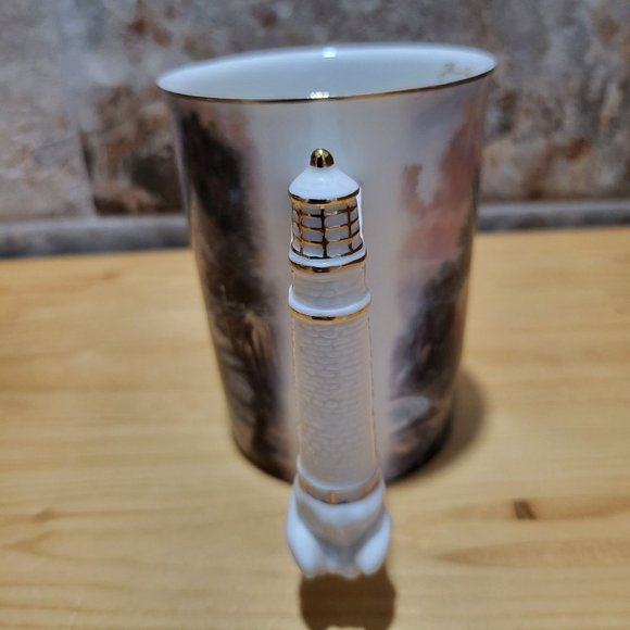VTG Thomas Kincade Lighthouse Mug The Light of Peace Bradford Edition 2002 - Picture 4 of 14
